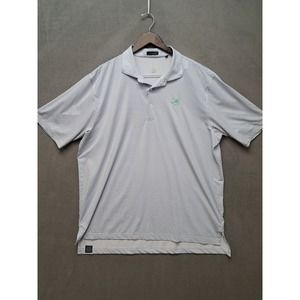 Turtleson Polo Shirt Sz 2XL Blue Green Dot Polyester Spandex Performance Golf